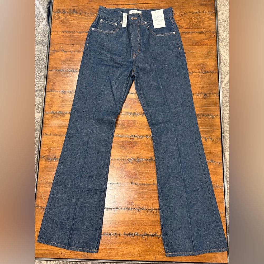 NWT Madewell Vintage Flare Jeans Rinse Wash Size 27